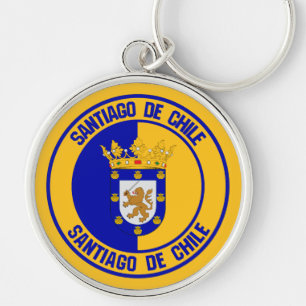 Santiago Round Emblem Sleutelhanger