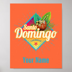 Santo Domingo Caribbean Dominicaanse Republiek Ret Poster