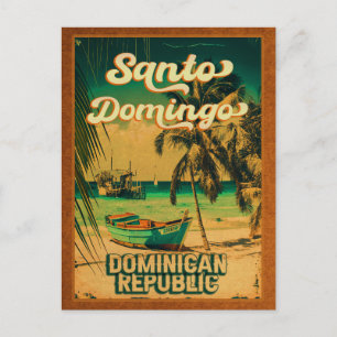 Santo Domingo Dominican Republic - Retro Souvenirs Briefkaart