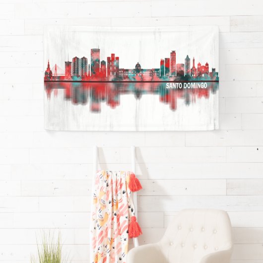 Santo Domingo Dominican Republic Skyline Spandoek (Insitu)