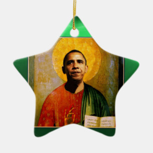 SANTOBAMA Green Jade Star Keramisch Ornament