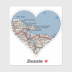 Santoña Spanje Map Sticker
