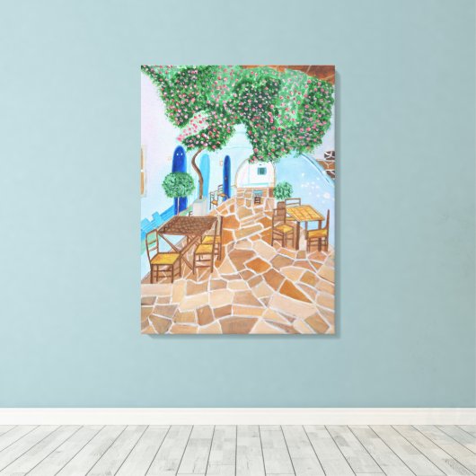 Santorin 1 toile (Insitu (Plancher de Bois))