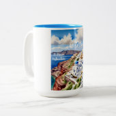 Santorin, Destination De Rêve, Mug (Devant gauche)