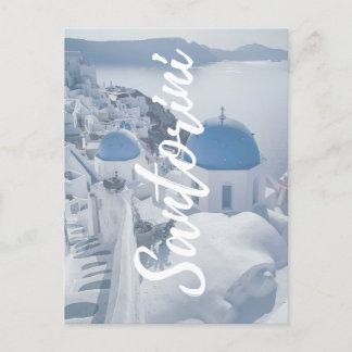 Santorin en Grèce Voyage Photo Carte postale moder