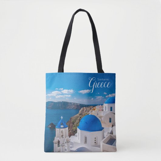 Santorin Fourre-tout Grèce Sac à thème Souvenir (Devant)