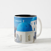 Santorin Grèce Café Mug (Devant droit)