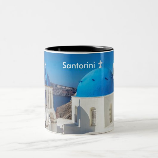 Santorin Grèce Café Mug (Centre)