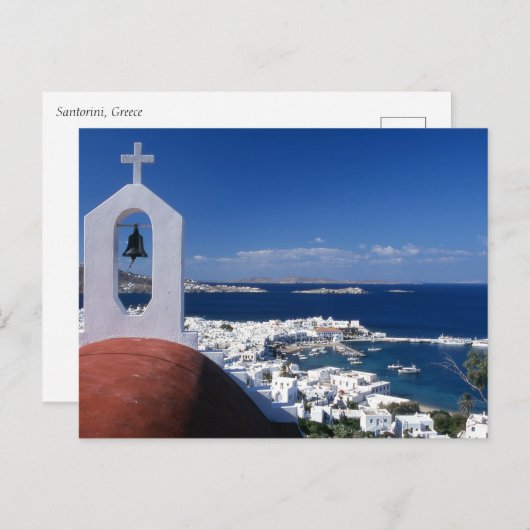 Santorin, Grèce Carte postale (Devant / Derrière)