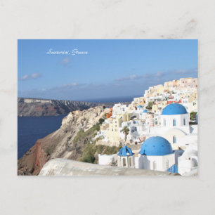 Santorin, Grèce, Carte postale. Île,