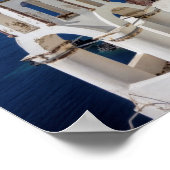 Santorin, Grèce Impression photo (Coin)