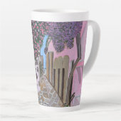Santorin Grèce latte mug (Angle droit)