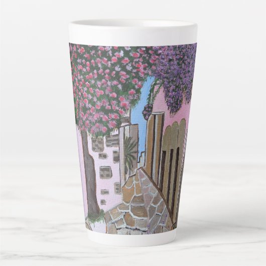 Santorin Grèce latte mug (Devant)
