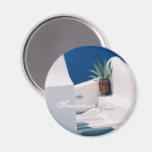 Santorin, Grèce Magnet (Recto/Verso)