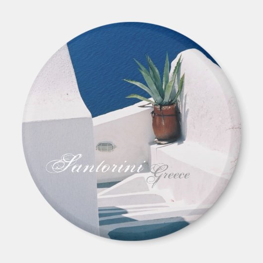 Santorin, Grèce Magnet (Devant)