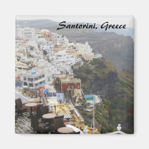 Santorin, Grèce Magnet Carré