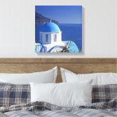 Santorin Grèce moderne toile étirée Impression (Insitu(Chambre))