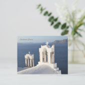 Santorin, Grèce, Photographie, Carte postale (Debout devant)
