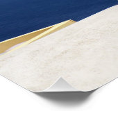 Santorin, Grèce Poster brillant (Coin)