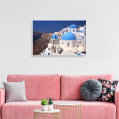 Santorin Grèce toile étirée Impression (Insitu(Salon))