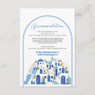 Santorin Hébergement Mariage Carte Grèce