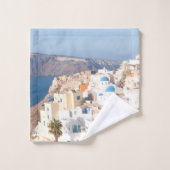 Santorin Island Bliss #3 #wall #art  (Gant de toilette)