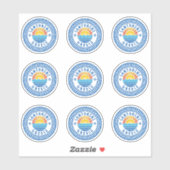 Santorin Island, Grèce Sticker à pack multiple (Feuille)