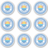Santorin Island, Grèce Sticker à pack multiple (Devant)