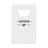 Santorin Kredietkaart Flessenopener (Voorkant)