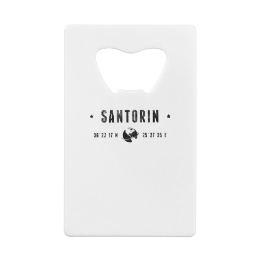 Santorin Kredietkaart Flessenopener (Achterkant)