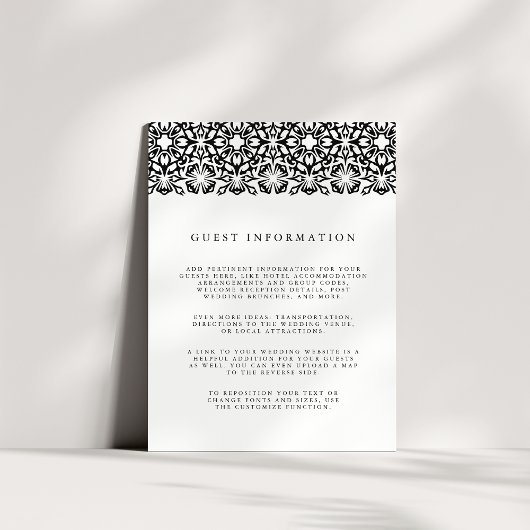 Santorin Mariage Détails Carte de boîtier | Noir