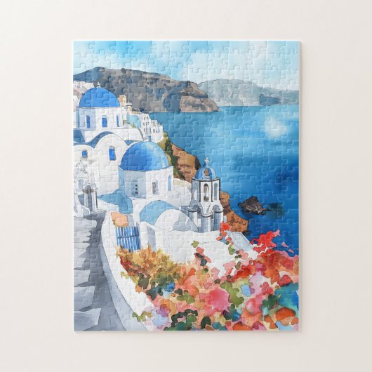 Santorin Puzzle Escape" (Vertical)