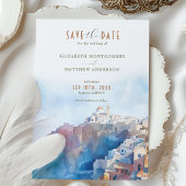 Santorin romantique Grèce Enregistrer la carte de