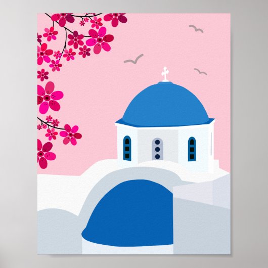 Santorini 02 poster (Voorkant)