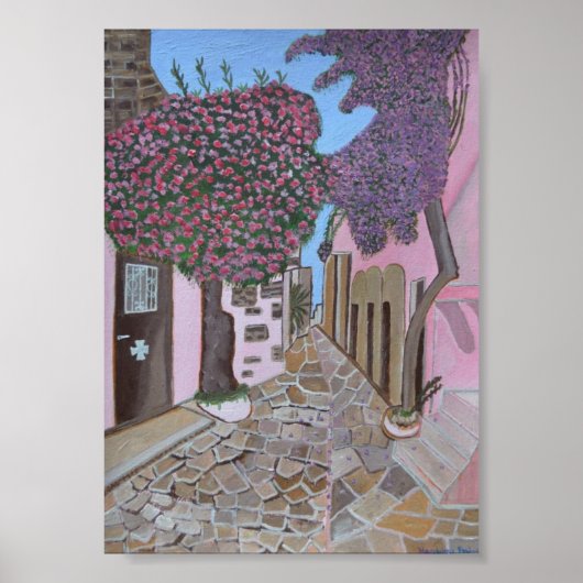 Santorini 2 Griekenland Poster (Voorkant)