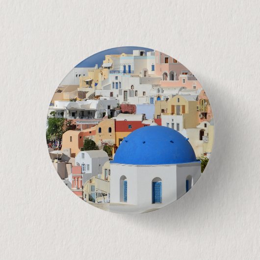 Santorini Architecture Button / Badge (Voorkant)
