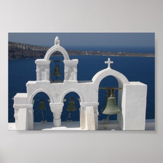 santorini bells v2 poster (Voorkant)