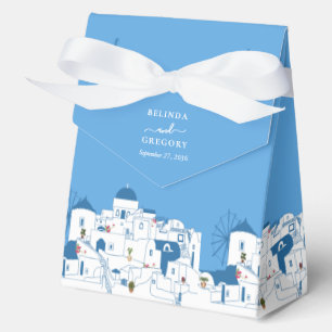 Santorini Bestemming Grieks Eiland Bruiloft Bedankdoosjes