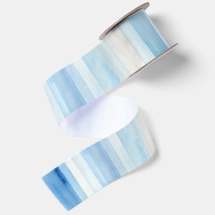 Santorini Blauw Witte Strepen Bruidsfeest Lint