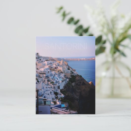 Santorini  briefkaart (Staand voorkant)