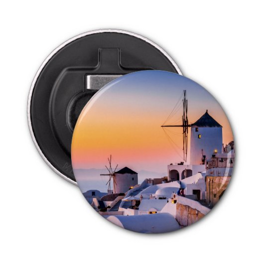 Santorini Button Flesopener (Voorkant)