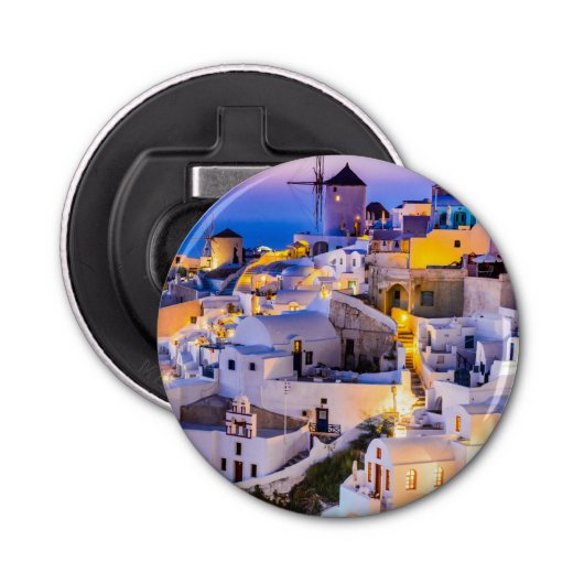 Santorini Button Flesopener (Voorkant)