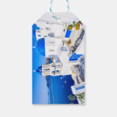 Santorini-cadeaubijslage Cadeaulabel (Achterkant)