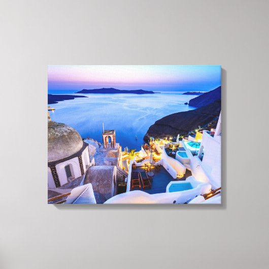 Santorini Canvas Afdruk (Voorkant)