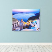 Santorini Canvas Afdruk (Insitu (Houten vloer))