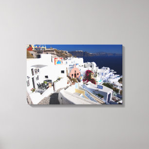 Santorini Canvas Afdruk