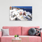 Santorini Canvas Afdruk (Insitu (Woonkamer))