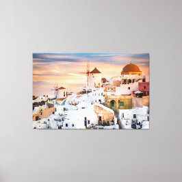 Santorini Canvas Afdruk