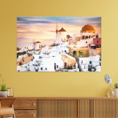 Santorini Canvas Afdruk (Insitu (Woonkamer))
