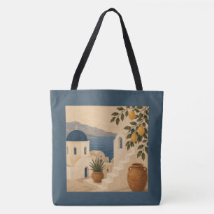 Santorini citroenboom tote tas